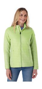 Steppjacke “Damen Steppjacke OOGS 2”, Damen, Gr. 36, grün (hellgrün), Obermaterial: 100% Polyamid.Futter: 100% Polyamid.Füllung: 100% Polyester, G.I.G.A. DX BY KILLTEC, Jacken Steppjacke, Ultraleichte Damen Steppjacke, dünn gefüttert, fällt kleiner aus