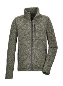 Fleecejacke “GW 55 MN KNTFLC JCKT”, Herren, Gr. XL, grün (forrest), Obermaterial: 100% Polyester, G.I.G.A. DX BY KILLTEC, Jacken Fleecejacke, Zeitlose Strickfleecejacke, recyceltes Material, Taschen mit Zipper