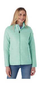 Steppjacke “Damen Steppjacke OOGS 2”, Damen, Gr. 36, blau (helltürkis), Obermaterial: 100% Polyamid.Futter: 100% Polyamid.Füllung: 100% Polyester, G.I.G.A. DX BY KILLTEC, Jacken Steppjacke, Ultraleichte Damen Steppjacke, dünn gefüttert, fällt kleiner aus