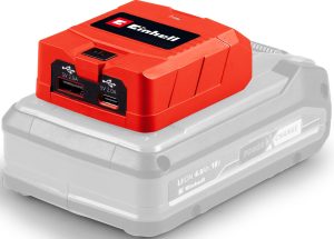 EINHELL Akku-Ladestation “Akku-Adapter TC-CP 18 Li USB A/C-Solo”, rot, Ladegeräte, ohne Akku