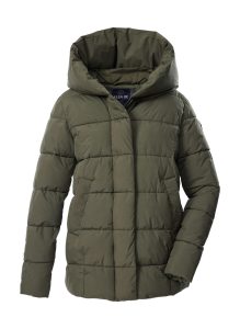 Steppjacke “GW 57 WMN QLTD JCKT”, Damen, Gr. 36, olivgrün, Obermaterial: 100% Polyester.Futter: 100% Polyester.Füllung: 100% Polyester, G.I.G.A. DX BY KILLTEC, Jacken Steppjacke, Wind- und wasserabweisende Steppjacke mit großer Kapuze