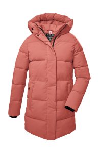 Steppmantel “GW 1 WMN QLTD PRK”, Damen, Gr. 36, apricot, Obermaterial: 100% Polyester.Futter: 100% Polyester.Füllung: 100% Polyester, G.I.G.A. DX BY KILLTEC, Mäntel Steppmantel, Damen Steppparka, winddicht, wasserabweisend, 10.000 mm Wassersäule