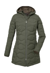 Steppmantel “GW 20 WMN QLTD PRK”, Damen, Gr. 38, grün (olivgrün), Obermaterial: 100% Polyester.Futter: 100% Polyester.Füllung: 100% Polyester, G.I.G.A. DX BY KILLTEC, Mäntel Steppmantel, Damen Steppparka: wasserabweisend, atmungsaktiv, winddicht