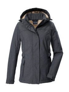 Softshelljacke “GW 35 WMN SFTSHLL JCKT”, Damen, Gr. 36, blau (navy), Oberseite: 90% Polyester, 10% Elasthan.Rückseite: 100% Polyester, G.I.G.A. DX BY KILLTEC, Jacken Softshelljacke, Wasserdichte, atmungsaktive Softshelljacke mit abnehmbarer Kapuze