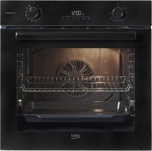 BEKO Einbaubackofen “BBIS17300BCS”, Energieeffizienz: A (A+++-D), schwarz, B:59,4cm H:59,5cm T:56,7cm, Backöfen, Dampf für knusprige Kruste & fluffiges Inneres dank SteamAdd, Einbaubackofen