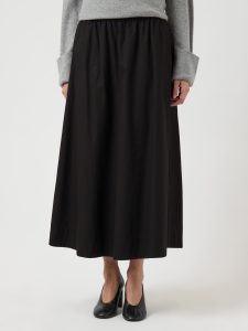 Maxirock Y.A.S “YASCOLEA HW ANKLE SKIRT S. NOOS”, Damen, Gr. 36, schwarz, Web, Obermaterial: 100% Baumwolle, unifarben, ausgestellt knöchellang, Röcke Maxirock