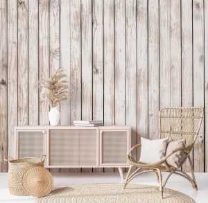 Vliestapete A.S. CRÉATION “Holzoptik Tapete Weiß Braun Vliestapete natur”, beige, B:2,55m H:0,02m L:3,5m, Vlies, Tapeten
