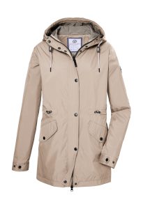 Funktionsjacke “GS 68 WMN JCKT”, Damen, Gr. 44, beige (hellbeige), Obermaterial: 100% Polyester.Futter: 100% Polyester, G.I.G.A. DX BY KILLTEC, Jacken Funktionsjacke, Atmungsaktive, winddichte, wasserabweisende Damenjacke