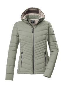 Steppjacke “GS 91 WMN QLTD JCKT”, Damen, Gr. 36, dunkelgrün, Obermaterial: 100% Polyester.Futter: 100% Polyester.Füllung: 100% Polyester, G.I.G.A. DX BY KILLTEC, Jacken Steppjacke, Damen Steppjacke: wasserabweisend, winddicht, atmungsaktiv