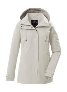 Funktionsjacke “GS 106 WMN JCKT”, Damen, Gr. 36, helltaupe, Obermaterial: 100% Polyester.Futter: 100% Polyester, G.I.G.A. DX BY KILLTEC, Jacken Funktionsjacke, Winddichte, wasserabweisende Damenjacke mit verstellbarer Passform