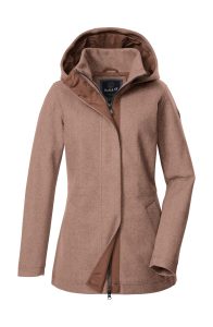 Funktionsjacke “GW 91 WMN JCKT”, Damen, Gr. 36, rostbraun, Oberseite: 100% Polyester.Rückseite: 100% Polyester.Futter: 100% Polyester, G.I.G.A. DX BY KILLTEC, Jacken Funktionsjacke, Wärmende, windabweisende Jacke mit 2-Wege-Reißverschluss