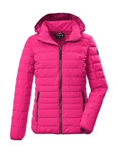 Steppjacke “GS 110 WMN QLTD JCKT”, Damen, Gr. 40, pink, Obermaterial: 100% Polyester.Futter: 100% Polyester.Füllung: 100% Polyester, G.I.G.A. DX BY KILLTEC, Jacken Steppjacke, Wasserabweisend, winddicht, atmungsaktiv, abnehmbare Kapuze
