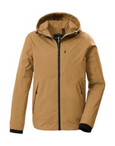 Funktionsjacke “GS 77 MN JCKT”, Herren, Gr. L, khaki, Oberseite: 100% Polyester.Rückseite: 100% Polyester.Futter: 100% Polyester, G.I.G.A. DX BY KILLTEC, Jacken Funktionsjacke, Wind- und wasserdichte Funktionsjacke mit Teflon EcoElite™