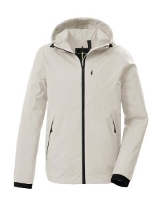 Funktionsjacke “GS 77 MN JCKT”, Herren, Gr. L, helltaupe, Oberseite: 100% Polyester.Rückseite: 100% Polyester.Futter: 100% Polyester, G.I.G.A. DX BY KILLTEC, Jacken Funktionsjacke, Wind- und wasserdichte Funktionsjacke mit Teflon EcoElite™