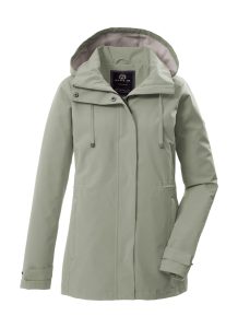 Funktionsjacke “GS 106 WMN JCKT”, Damen, Gr. 36, dunkelgrün, Obermaterial: 100% Polyester.Futter: 100% Polyester, G.I.G.A. DX BY KILLTEC, Jacken Funktionsjacke, Winddichte, wasserabweisende Damenjacke mit verstellbarer Passform