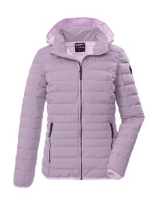 Steppjacke “GS 110 WMN QLTD JCKT”, Damen, Gr. 36, lavendel, Obermaterial: 100% Polyester.Futter: 100% Polyester.Füllung: 100% Polyester, G.I.G.A. DX BY KILLTEC, Jacken Steppjacke, Wasserabweisend, winddicht, atmungsaktiv, abnehmbare Kapuze