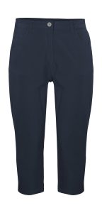 3/4-Hose “GS 15 WMN PNTS GOTS”, Damen, Gr. 34, Normalgrößen, navy, Obermaterial: 98% Baumwolle, 2% Elasthan.Futter: 100% Baumwolle, G.I.G.A. DX BY KILLTEC, Hosen, Caprihose aus Bio-Baumwolle, Comfort-Stretch, Autolock-Reißverschluss
