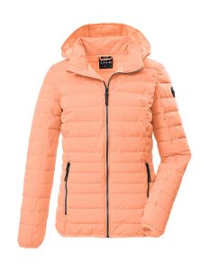Steppjacke “GS 110 WMN QLTD JCKT”, Damen, Gr. 36, koralle, Obermaterial: 100% Polyester.Futter: 100% Polyester.Füllung: 100% Polyester, G.I.G.A. DX BY KILLTEC, Jacken Steppjacke, Wasserabweisend, winddicht, atmungsaktiv, abnehmbare Kapuze