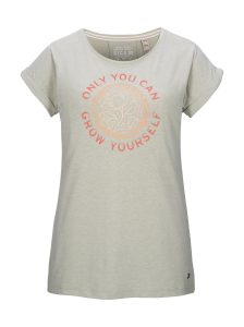 T-Shirt “GS 40 WMN TSHRT”, Damen, Gr. 38, dunkelgrün, Obermaterial: 65% Polyester, 30% Baumwolle, 5% Elasthan, G.I.G.A. DX BY KILLTEC, Rundhals, Shirts T-Shirt, Weiches T-Shirt mit Stretch, Print und gekrempelten Ärmeln