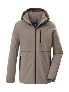 Funktionsjacke “GS 78 MN JCKT”, Herren, Gr. L, sand, Oberseite: 100% Polyester.Rückseite: 100% Polyester.Futter: 100% Polyester, G.I.G.A. DX BY KILLTEC, Jacken Funktionsjacke, Wasserdichte, atmungsaktive Jacke mit abnehmbarer Kapuze