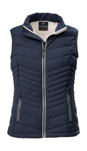 Steppweste “GS 109 WMN QLTD VST”, Damen, Gr. 36, blau (navy), Obermaterial: 100% Polyester.Futter: 100% Polyester.Füllung: 100% Polyester, G.I.G.A. DX BY KILLTEC, Westen Steppweste, Atmungsaktive, winddichte Damenweste mit 10.000 mm Wassersäule