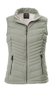 Steppweste “GS 109 WMN QLTD VST”, Damen, Gr. 36, beige (dunkelgrün), Obermaterial: 100% Polyester.Futter: 100% Polyester.Füllung: 100% Polyester, G.I.G.A. DX BY KILLTEC, Westen Steppweste, Atmungsaktive, winddichte Damenweste mit 10.000 mm Wassersäule