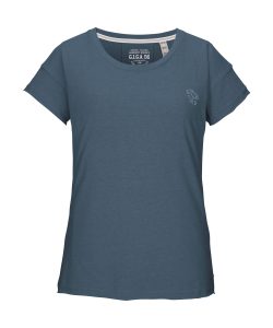 T-Shirt “GS 39 WMN TSHRT”, Damen, Gr. 36, dunkelblau, Obermaterial: 65% Polyester, 30% Baumwolle, 5% Elasthan, G.I.G.A. DX BY KILLTEC, Rundhals, Shirts T-Shirt, Weiches Stretch-T-Shirt, Carbon Finish, floraler Print