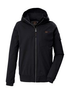 Blouson “GS 107 MN BLSN”, Herren, Gr. L, schwarz, Obermaterial: 100% Polyester.Futter: 100% Polyester, G.I.G.A. DX BY KILLTEC, Jacken Blouson, Atmungsaktiv, winddicht, wasserabweisend Blouson mit Kapuze