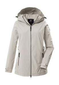 Funktionsjacke “GS 114 WMN JCKT”, Damen, Gr. 36, helltaupe, Oberseite: 100% Polyester.Rückseite: 100% Polyester.Futter: 100% Polyester.Futter 2:, G.I.G.A. DX BY KILLTEC, Jacken Funktionsjacke, Atmungsaktiv, winddicht, wasserabweisend, Teflon EcoElite™