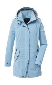 Parka “GS 94 WMN PRK”, Damen, Gr. 36, blau, Obermaterial: 100% Polyester.Futter: 100% Polyester, G.I.G.A. DX BY KILLTEC, Jacken Parka, Funktionsparka mit verstellbarer Kapuze und Autolock-Reißverschluss