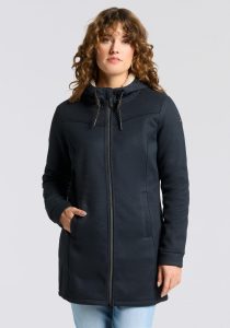 Strickfleecejacke “GW 37 WMN KNTFLC PRK”, Damen, Gr. 36, blau (dunkelnavy), Obermaterial: 100% Polyester, G.I.G.A. DX BY KILLTEC, Jacken, wärmend & windabweisend, Übergangsjacke