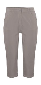 3/4-Hose “GS 15 WMN PNTS GOTS”, Damen, Gr. 36, Normalgrößen, grau, Obermaterial: 98% Baumwolle, 2% Elasthan.Futter: 100% Baumwolle, G.I.G.A. DX BY KILLTEC, Hosen, Caprihose aus Bio-Baumwolle, Comfort-Stretch, Autolock-Reißverschluss