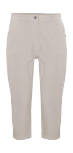 3/4-Hose “GS 15 WMN PNTS GOTS”, Damen, Gr. 34, Normalgrößen, stein, Obermaterial: 98% Baumwolle, 2% Elasthan.Futter: 100% Baumwolle, G.I.G.A. DX BY KILLTEC, Hosen, Caprihose aus Bio-Baumwolle, Comfort-Stretch, Autolock-Reißverschluss