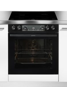 GORENJE Induktions Herd-Set “Pacific Induktion 2021”, Energieeffizienz: A (A+++-D), schwarz, Herdsets, Pizzafunktion mit 300 C – perfekt für Pizza, Focaccia und mehr, Topseller