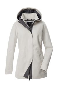 Funktionsjacke “GW 91 WMN JCKT”, Damen, Gr. 36, wollweiß, Oberseite: 100% Polyester.Rückseite: 100% Polyester.Futter: 100% Polyester, G.I.G.A. DX BY KILLTEC, Jacken Funktionsjacke, Wärmende, windabweisende Jacke mit 2-Wege-Reißverschluss