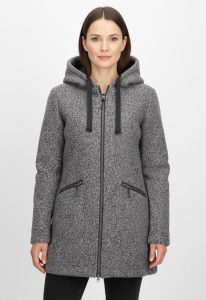 Strickmantel “GW 87 WMN PRK”, Damen, Gr. 36, grau, Obermaterial: 100% Polyester, G.I.G.A. DX BY KILLTEC, Mäntel Strickmantel