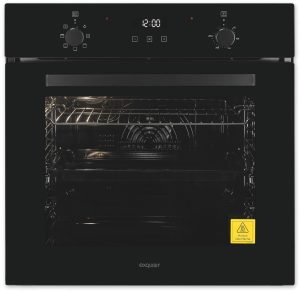 EXQUISIT Einbaubackofen “EBE278-U-020 schwarz”, Energieeffizienz: A (A+++-D), schwarz, B:59,5cm H:59,5cm T:56,7cm, Backöfen, Perfekt für den Alltag – einfach backen, grillen & Aufläufe genießen, Einbaubackofen