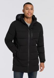 Steppmantel “GW 10 MN QLTD PRK”, Herren, Gr. XL, schwarz, Steppware, Obermaterial: 100% Polyester. Futter: 100% Polyester. Wattierung: 100% Polyester, G.I.G.A. DX BY KILLTEC, Mäntel Steppmantel