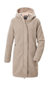 Parka “GW 95 WMN PRK”, Damen, Gr. 36, sand, Oberseite: 100% Polyester.Rückseite: 100% Polyester.Futter: 100% Polyester.Füllung: 100% Polyester, G.I.G.A. DX BY KILLTEC, Jacken Parka, Wasserdichte Scherpa-Jacke mit 2-Wege-Reißverschluss