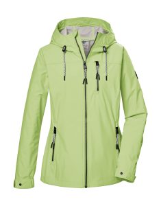 Softshelljacke “GS 74 WMN SFTSHLL JCKT”, Damen, Gr. 36, grün (hellgrün), Oberseite: 100% Polyester.Rückseite: 100% Polyester.Futter: 100% Polyester, G.I.G.A. DX BY KILLTEC, Jacken Softshelljacke, Damen Softshelljacke, wasserabweisend, winddicht, pflanzenbasiert