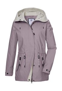 Funktionsjacke “GS 72 WMN JCKT”, Damen, Gr. 36, lila (lavendel), Obermaterial: 100% Polyester.Futter: 100% Polyester, G.I.G.A. DX BY KILLTEC, Jacken Funktionsjacke, Wind- und wasserdichte Jacke mit urbanem Look und großer Kapuze