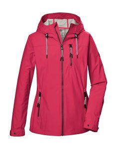 Softshelljacke “GS 74 WMN SFTSHLL JCKT”, Damen, Gr. 36, pink, Oberseite: 100% Polyester.Rückseite: 100% Polyester.Futter: 100% Polyester, G.I.G.A. DX BY KILLTEC, Jacken Softshelljacke, Damen Softshelljacke, wasserabweisend, winddicht, pflanzenbasiert