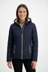 Steppjacke “GS 91 WMN QLTD JCKT”, Damen, Gr. 40, blau (dunkelnavy), Obermaterial: 100% Polyester. Futter: 100% Polyester. Wattierung: 100% Polyester, G.I.G.A. DX BY KILLTEC, Jacken Steppjacke, Übergangsjacke