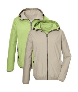 Wendejacke “GS 66 WMN JCKT”, Damen, Gr. 36, beige (hellbeige), Obermaterial: 100% Polyester.Futter: 100% Polyester, G.I.G.A. DX BY KILLTEC, Jacken, Wendbare Damenjacke, atmungsaktiv, winddicht, wasserabweisend