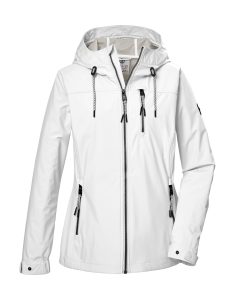 Softshelljacke “GS 74 WMN SFTSHLL JCKT”, Damen, Gr. 36, beige (naturweiß), Oberseite: 100% Polyester.Rückseite: 100% Polyester.Futter: 100% Polyester, G.I.G.A. DX BY KILLTEC, Jacken Softshelljacke, Damen Softshelljacke, wasserabweisend, winddicht, pflanzenbasiert