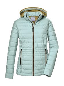 Steppjacke “GS 69 WMN QLTD JCKT”, Damen, Gr. 40, blau (helltürkis), Obermaterial: 100% Polyester.Futter: 100% Polyester.Füllung: 100% Polyester, G.I.G.A. DX BY KILLTEC, Jacken Steppjacke, Wasserabweisende, winddichte, atmungsaktive Damen Steppjacke