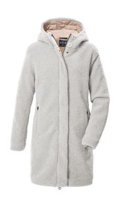 Parka “GW 95 WMN PRK”, Damen, Gr. 36, naturweiß, Oberseite: 100% Polyester.Rückseite: 100% Polyester.Futter: 100% Polyester.Füllung: 100% Polyester, G.I.G.A. DX BY KILLTEC, Jacken Parka, Wasserdichte Scherpa-Jacke mit 2-Wege-Reißverschluss