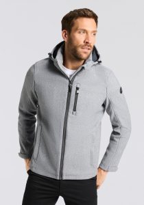 Outdoorjacke “GW 43 MN JCKT”, Herren, Gr. L, dunkelnavy melange, Obermaterial: 100% Polyester. Futter: 100% Polyester, G.I.G.A. DX BY KILLTEC, Jacken Outdoorjacke, Übergangsjacke