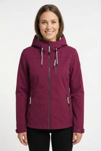 Softshelljacke “GS 111 WMN SFTSHLL JCKT”, Damen, Gr. 44, dunkel himbeere, Obermaterial: 100% Polyester, G.I.G.A. DX BY KILLTEC, Jacken Softshelljacke, Übergangsjacke