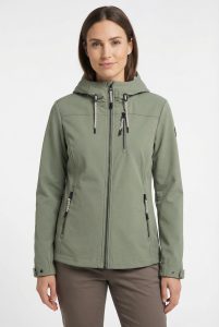 Softshelljacke “GS 111 WMN SFTSHLL JCKT”, Damen, Gr. 36, seagrass, Obermaterial: 100% Polyester, G.I.G.A. DX BY KILLTEC, Jacken Softshelljacke, Übergangsjacke